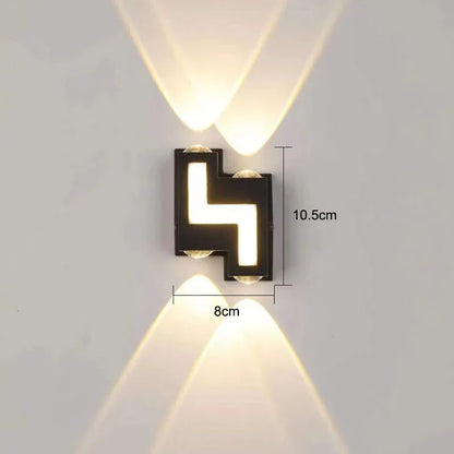 DecorBites™ IP65 LED Wall Lamp for Indoor/Outdoor Waterproof Garden Lighting