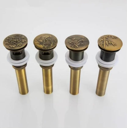 مصفاة حوض من النحاس العتيق من DecorBites™ - ملحق حمام