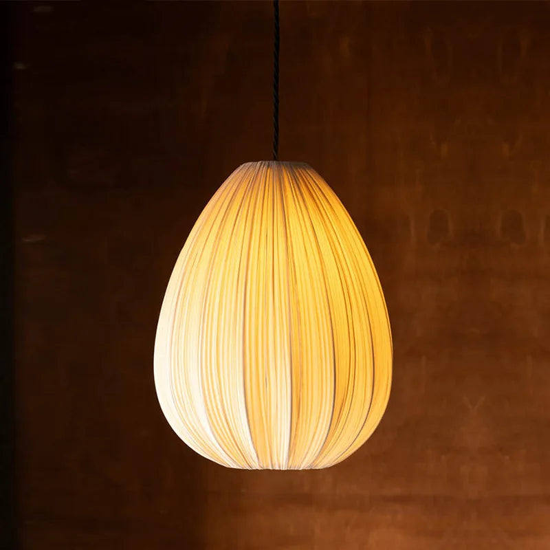 DecorBites™ Japanese Wabi-Sabi Pleated Fabric Pendant Lights for Dining Room & Bedroom