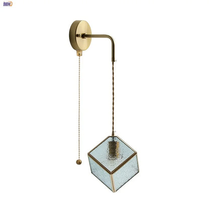 DecorBites™ LED Wall Lights Clear Glass Adjustable Bedside Lamp Nordic Modern Style