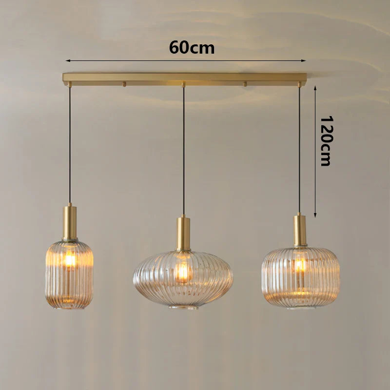 Modern Ring Glass Pendant Light