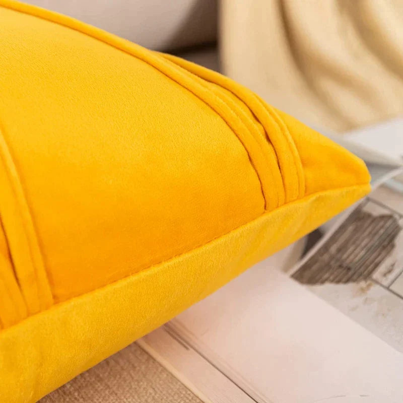 DecorBites™ Knit Short Wool Velvet Plush Pillowcase for Sofa Couch Bedroom