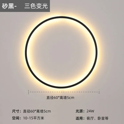 DecorBites™ LED Wall Circle Lights for Bedroom Living Room Aisle Stairway