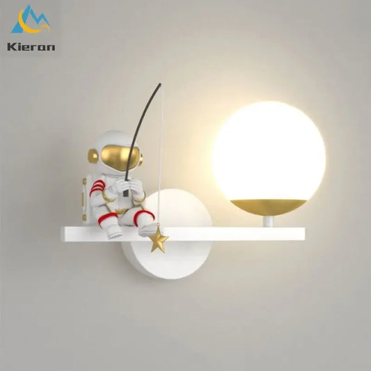 DecorBites™ Astronaut LED Wall Lamps: Nordic Modern, Three Color Dimming, Bedroom Study Living Room Decor