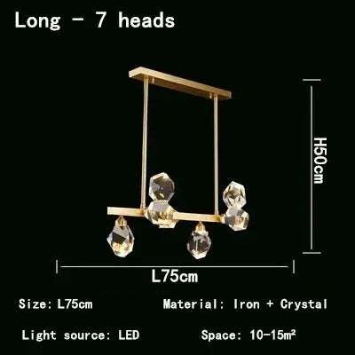 DecorBites™ Crystal Chandelier LED Pendant Lights High-end Nordic Modern Style Indoor Lighting