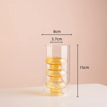 DecorBites™ Double Glazing Stained Glass Vase Hydroponic Terrarium Home Decor Floral Arrangement