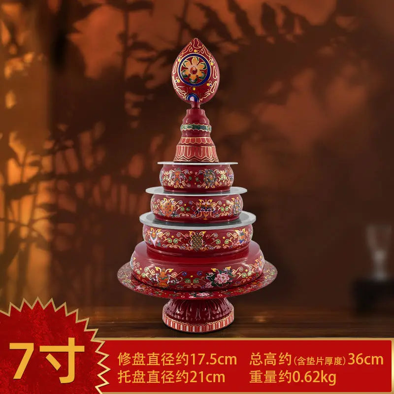 DecorBites™ Cloisonné Manda Pan Eight Auspicious Tea Pan