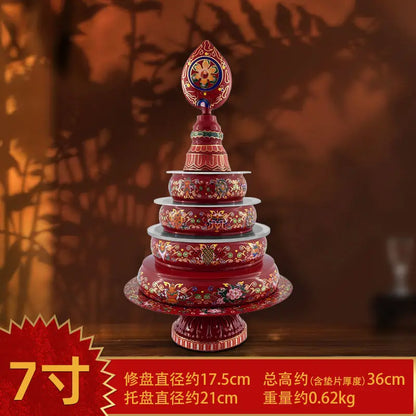 DecorBites™ Cloisonné Manda Pan Eight Auspicious Tea Pan