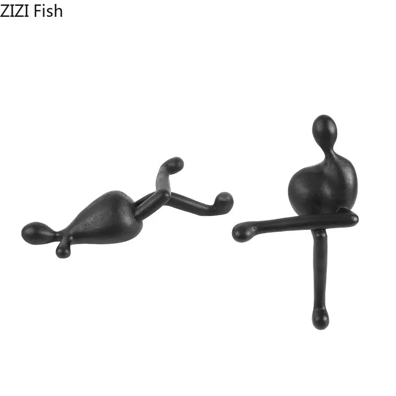 ديكور بايتس™ - تمثال من الراتنج لشخصيات تجريدية - ديكور مكتبي - ديكور منزلي حديث