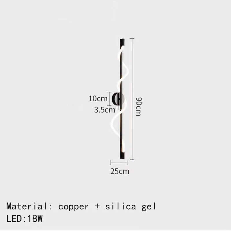 DecorBites™ Dimming Wall Lights in Gold, Black, or Copper for Living Room and Bedroom