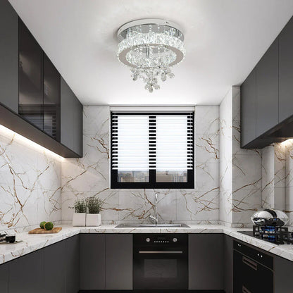 DecorBites™ Crystal LED Ceiling Chandelier for Luxury Living Room Decor