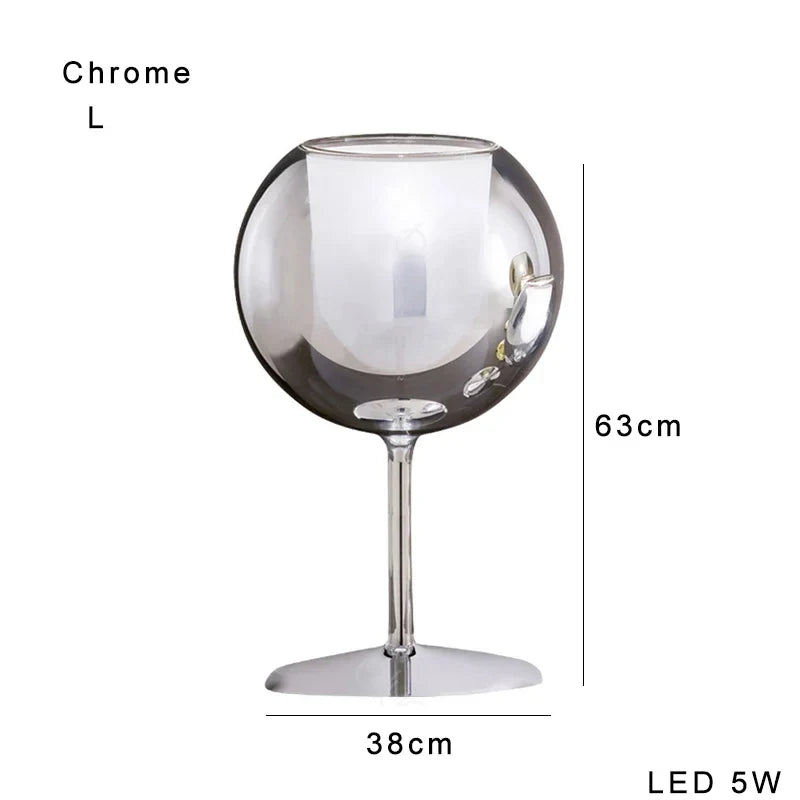 Lámpara de mesa decorativa de cristal cromado oro Decorbites™ para sala de estar de lujo, villa, tienda, café