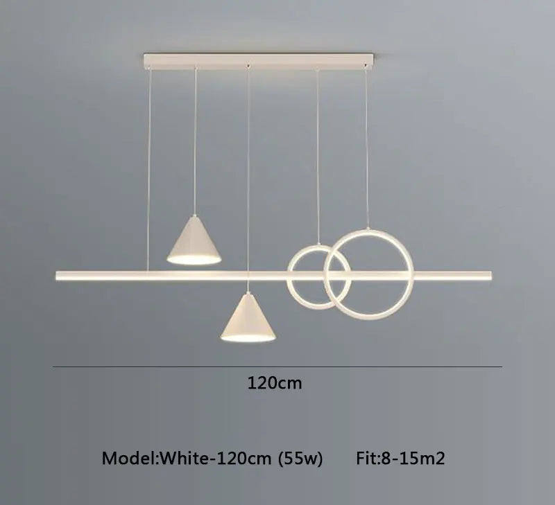 DecorBites™ LED Pendant Light: Modern Minimalist Chandelier for Dining Room, Living Room, Kitchen, Bedroom