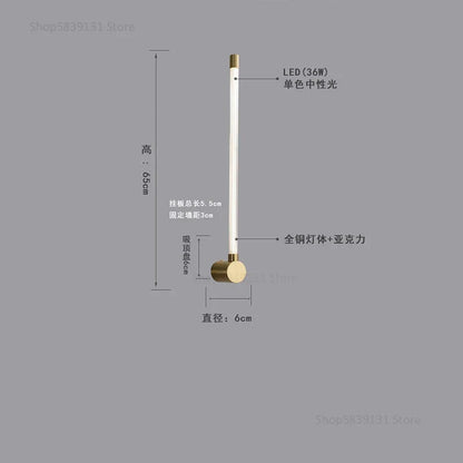 DecorBites™ Gold Geometric Lines Wall Lamps for Modern Luxury Home Decor