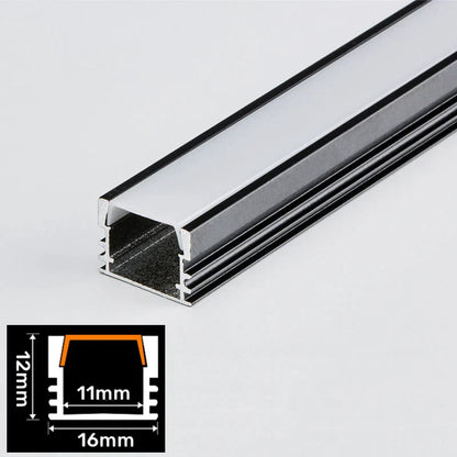 DecorBites™ LED Aluminum Profile for Cabinet Closet Strip Lights