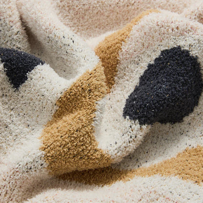 DecorBites™ Bohemian Flower Knitted Throw Blanket