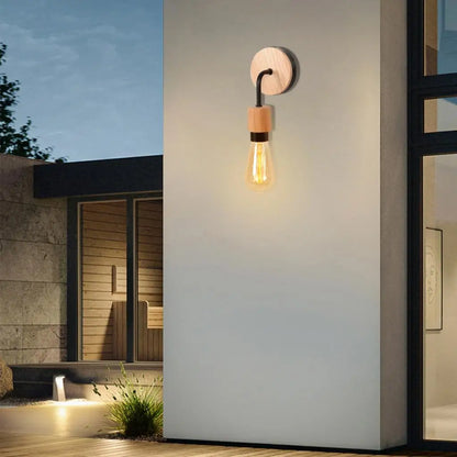 Aplique de pared LED industrial DecorBites™ estilo loft retro con pantalla de hierro E27