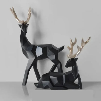 DecorBites™ Deer Sculpture: Elegant Living Room Table Decoration & Christmas Gift