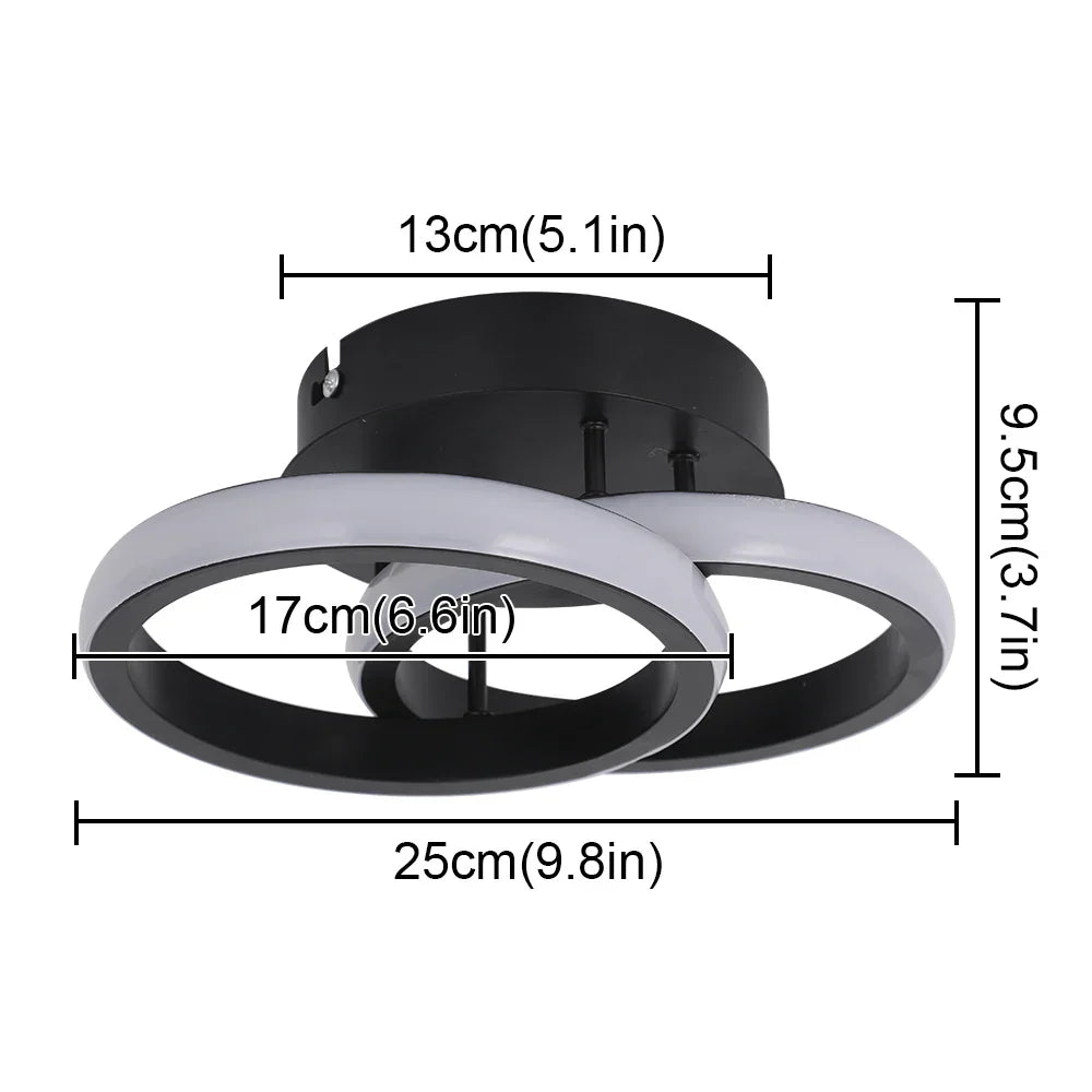 DecorBites™ Acrylic LED Ceiling Light: Modern Home Decor Lighting for Bedroom, Aisle, Balcony, Corridor