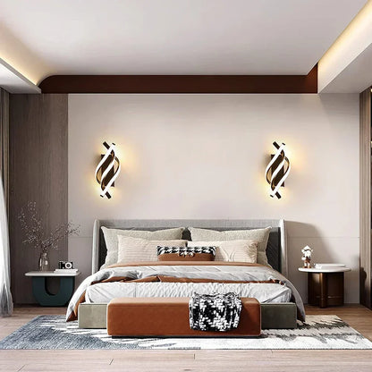 DecorBites™ LED Wall Lamps Black White Light for Indoor Living Bedroom, Modern Design