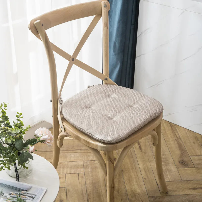 Decorbites™ Leinen-Stuhlpolster: Rutschfest, Mehrfarbig für Esszimmer & Außenbereich Gartenpolster