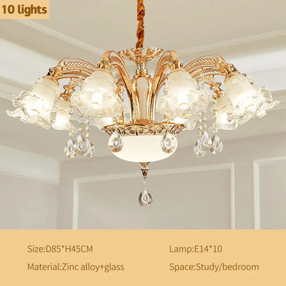 DecorBites™ Crystal Ceiling Chandelier: Nordic Modern Luxury for Living Room, Hotel, Lobby.