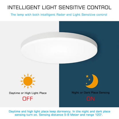 DecorBites™ LED Ceiling Lamp with Radar Motion Sensor | Smart Home Lighting 24W 36W 30cm