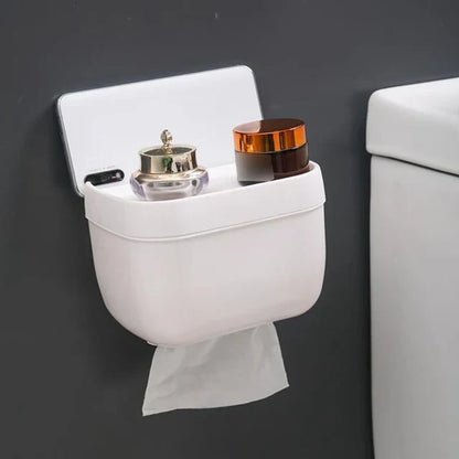 DecorBites™ Induction Light Toilet Paper Holder with Storage Rack