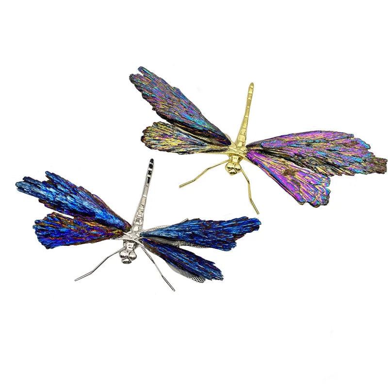 DecorBites™ Crystal Dragonfly Handmade Natural Crystal Decorative Figurines