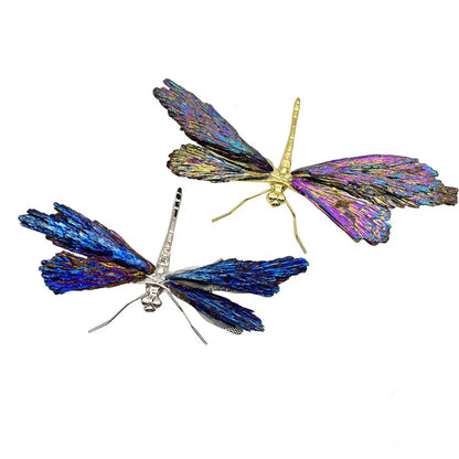 DecorBites™ Crystal Dragonfly Handmade Natural Crystal Decorative Figurines