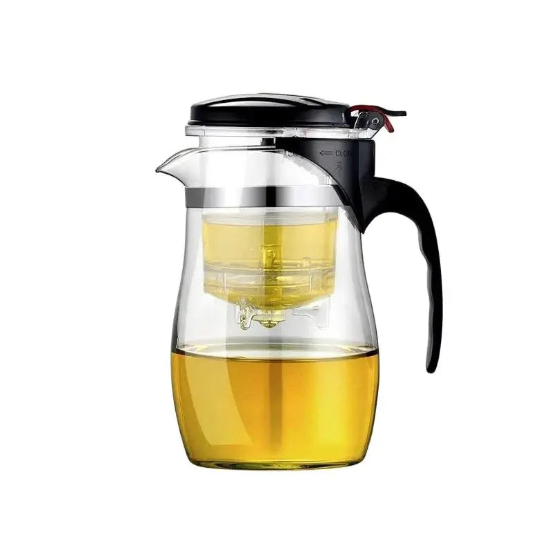 DecorBites™ Glass Tea Set with Infuser, Pu Erh Kettle, Gaiwan Pots - 900ml