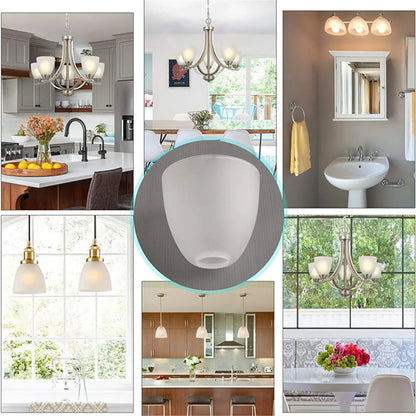 غطاء زجاجي مصنفر من DecorBites™ لمروحة سقف E27 E26 مصباح حائطي معلق