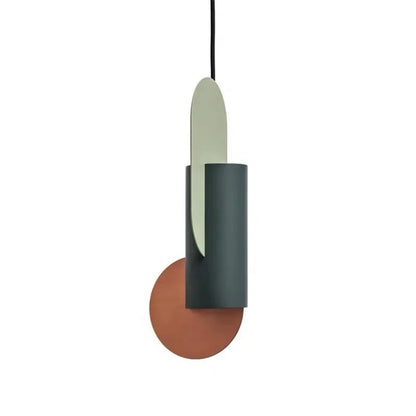 DecorBites™ Green Cylindrical LED Pendant Light - Nordic Modern Single Head Hanging Lamp