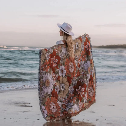 DecorBites™ Bohemian Floral Leisure Blanket