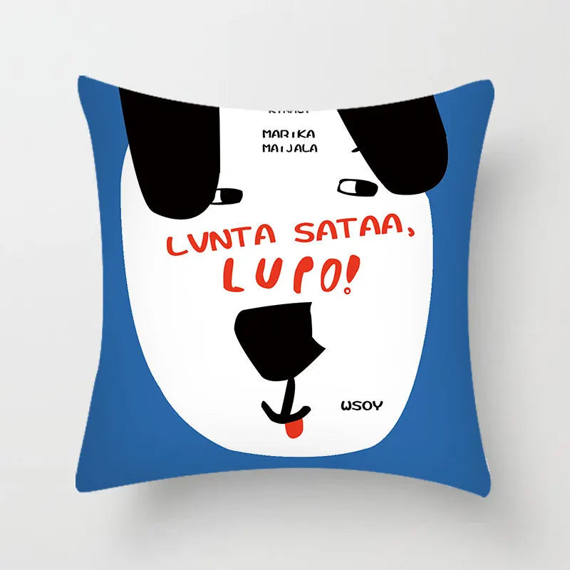 DecorBites™ Hello Cat Pillow Cover - Modern Design for Home Decor - Cute & Cozy