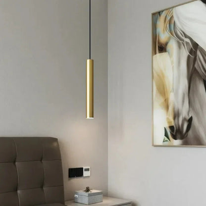 DecorBites™ Elegant Brass Pendant Light for Bedroom Dining Room Hotel, Adjustable Wire Copper Finish