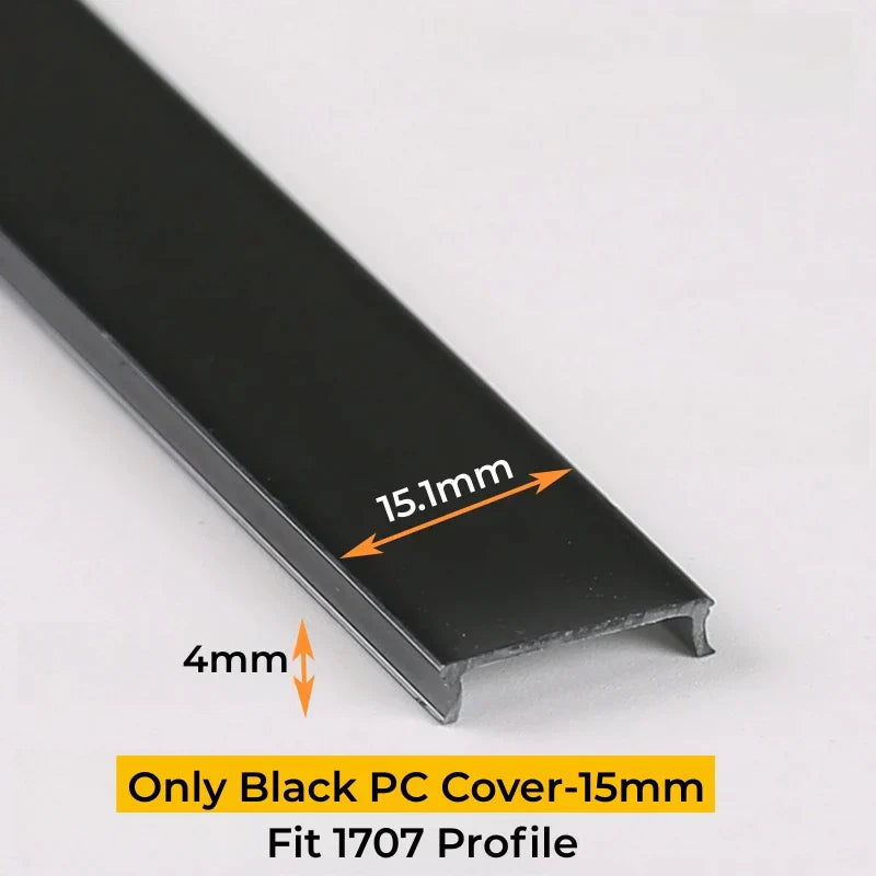 DecorBites™ LED Strip Channel Diffuser for Flexible Replaceable LED Aluminum Profile Light Cover