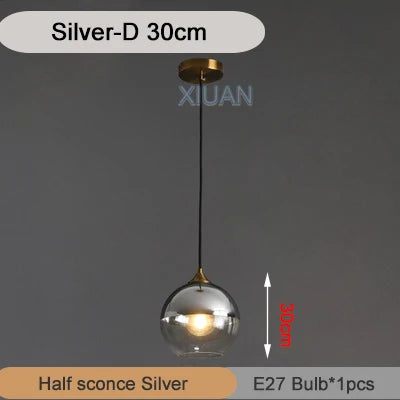 DecorBites™ Industrial Glass Pendant Light for Dining Table, Kitchen, Bar, Office - E27