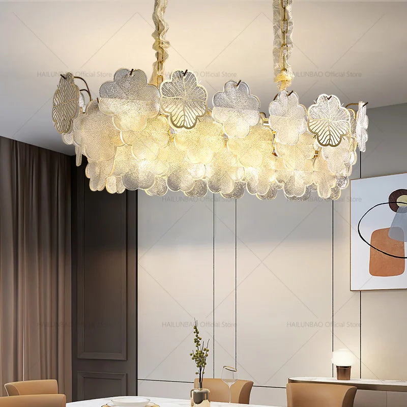 DecorBites™ Crystal Chandelier: French Modern Light Luxury for Living Room, Dining Room, Bedroom