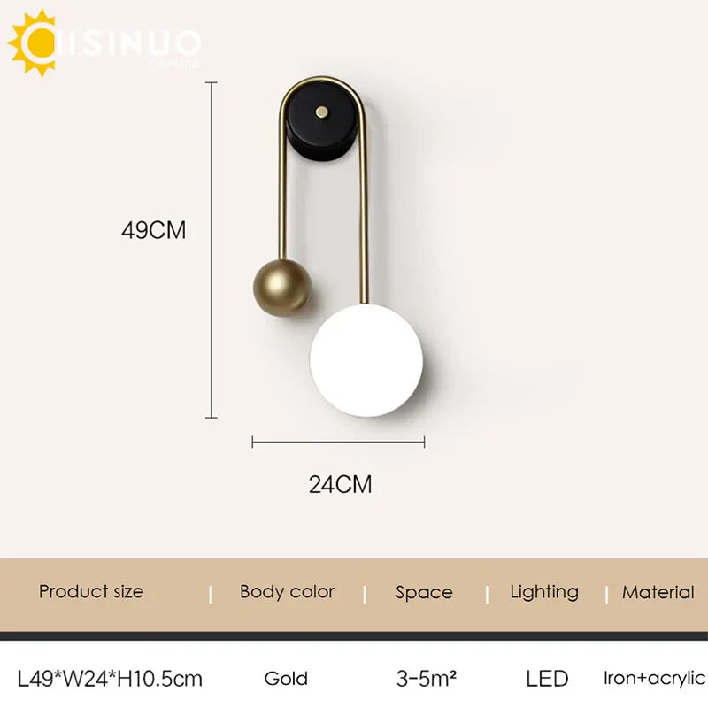 DecorBites™ LED Wall Sconce for Stylish Home Decor