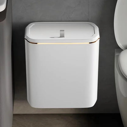 DecorBites™ Kitchen Trash Can Wall Mounted Hanging Bin with Lid