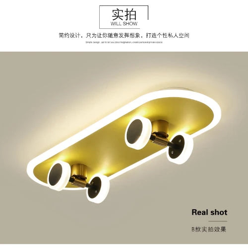 LED Skateboard Ceiling Light