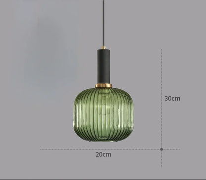 Decorbites™ Glas Farbige LED Anhänger Licht Kronleuchter für Heim Wohn- und Esszimmer Dekoration