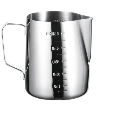 DecorBites™ Latte Art Cup with Pull Needle, Measuring Scale, Milk Frother, Garland Mug