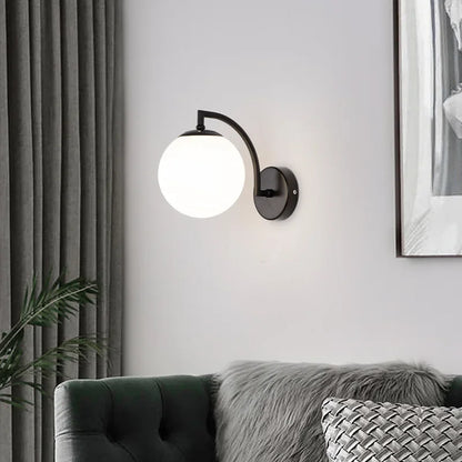 DecorBites™ Glass Ball Wall Light: Modern Nordic Living Bedroom Sconce Fixture