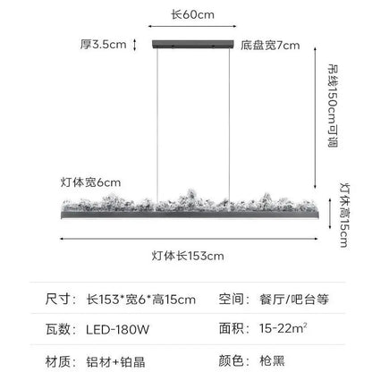 DecorBites™ Iceberg Open Kitchen Pendant Light - Terrace Dining Table Bar Island Design