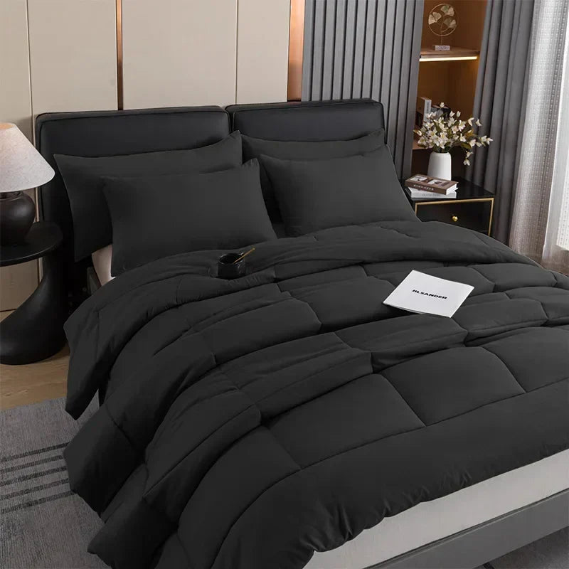 Decobites Queen Duvet Core: Soft, Durable, Breathable Quilted Blanket for All Seasons