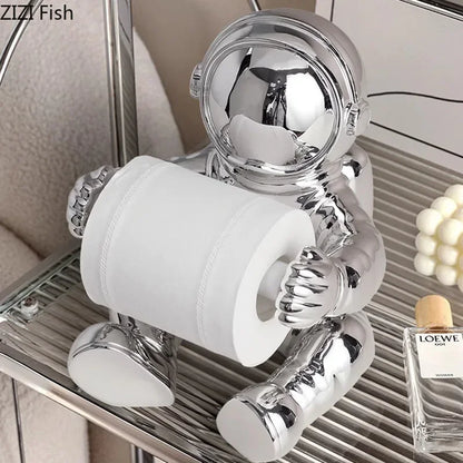 DecorBites™ Astronaut Tissue Box: Modern Home Decor & Napkin Holder for Coffee Table