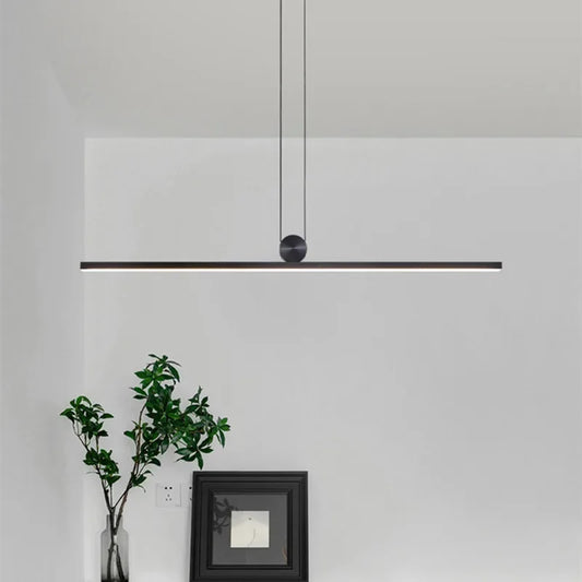 DecorBites™ Dimmable LED Ceiling Chandelier: Modern Minimalist Lighting for Home and Office