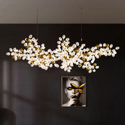 Lámparas colgantes de cristal en forma de candelabro de uva dorada Decorbites™ para sala de estar y comedor